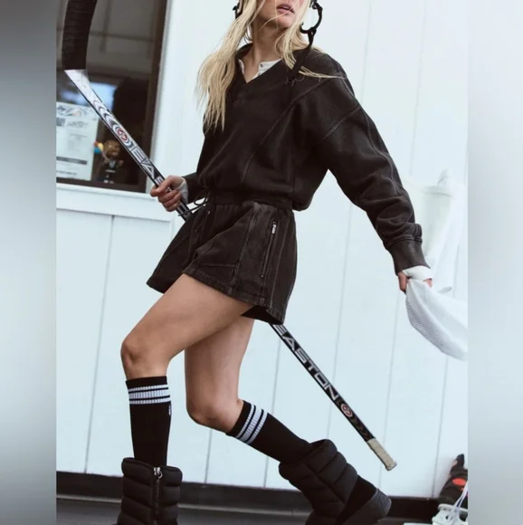 Free People Intercept Long Sleeve Romper - Picture 8 of 14